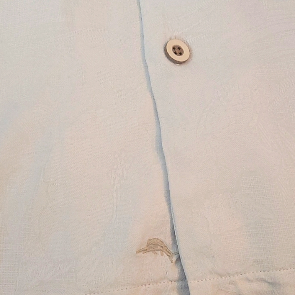 Tommy Bahama silk shirt men's sz L - Picture 2 of 4